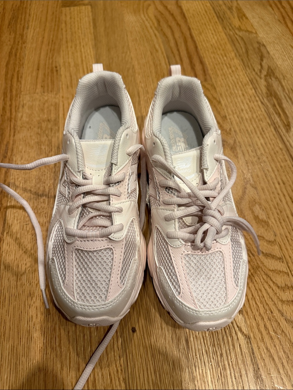 New Balance Pink and White Kids' Sneakers